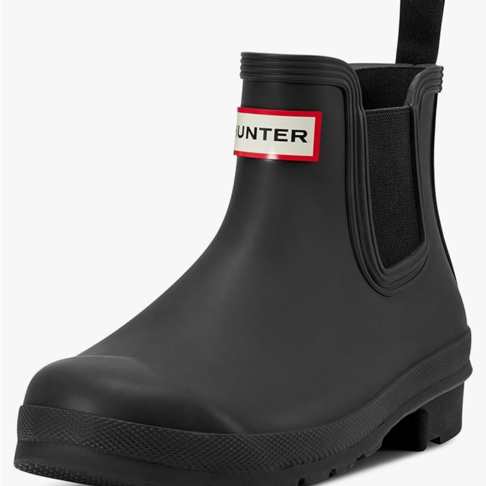 Hunter Black Chelsea Rain Boots